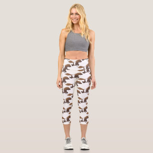 Leggings Capri Caricature du poney mignon des Shetland