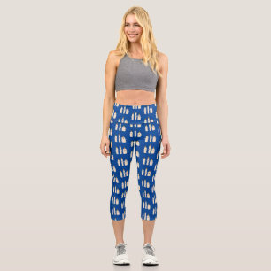 Leggings Capri Caricature en trois chandelles mignonnes