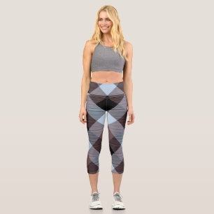 Leggings Capri Carré géométrique Résumé 8