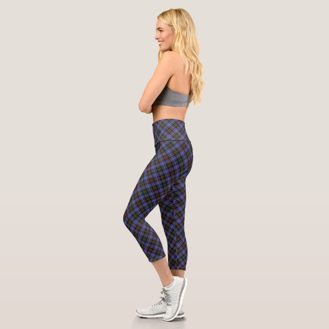 Leggings Capri Carreaux Bleus  (Gauche)