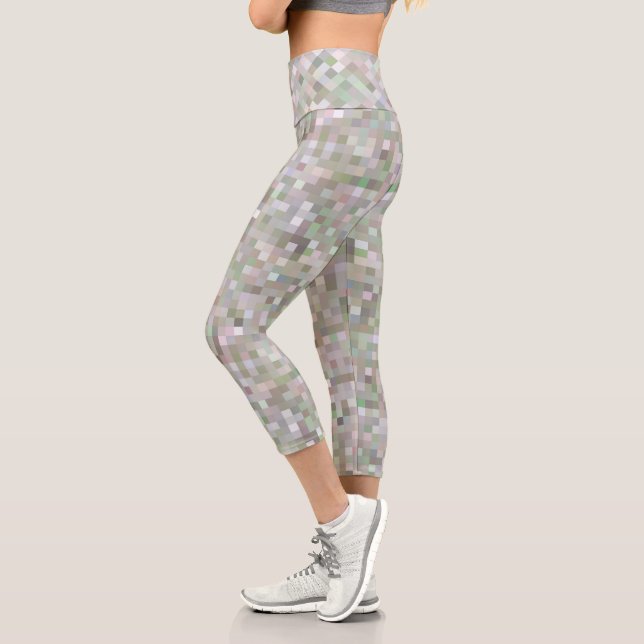 Leggings Capri Carrés pastel (Gauche)