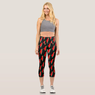 Leggings Capri Carte de Palestine Watermelon Symbole de la libert