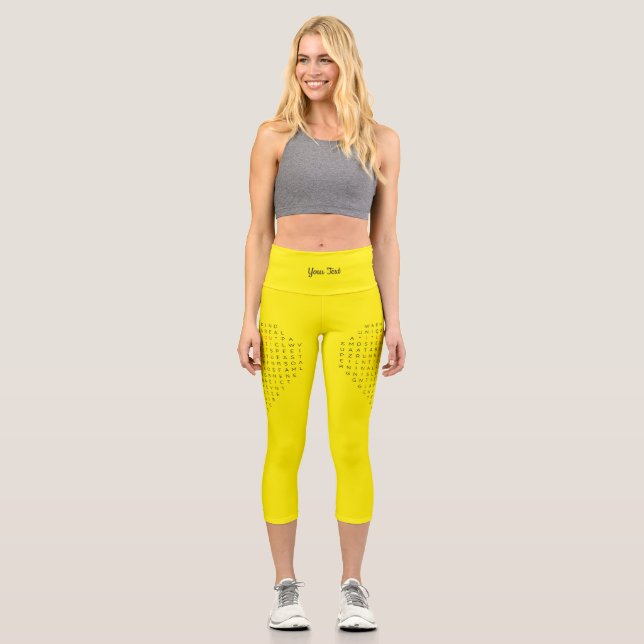 Leggings Capri Carte de remerciements plat (Recto)