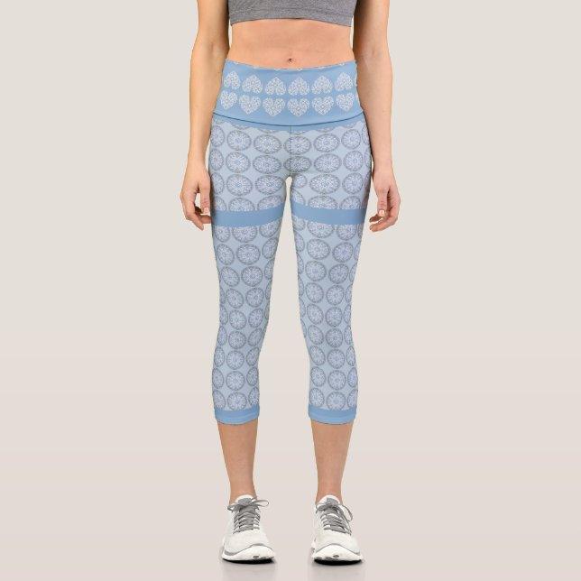 Leggings Capri Céramique Lace bleu clair (Recto)
