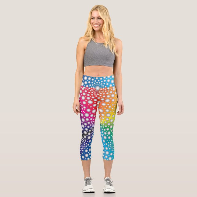 Leggings Capri Cercles Mandala 2 (Recto)