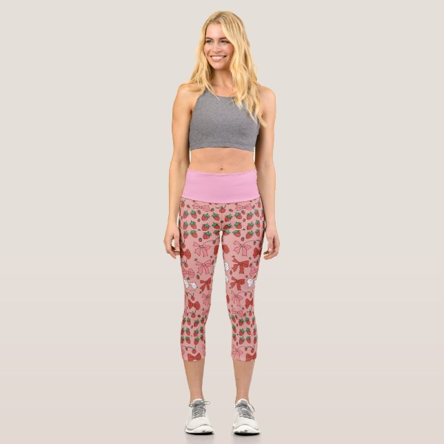 Leggings Capri cerises et fraises (Recto)