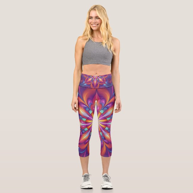 Leggings Capri Chakra du cœur  (Recto)