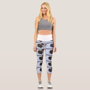 Leggings Capri chat des forêts norvégiennes dans la neige