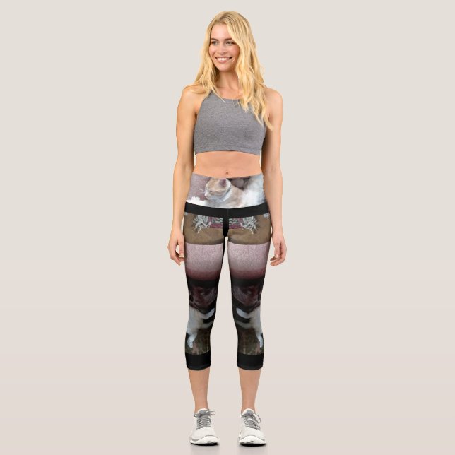 Leggings Capri Chat roux (Recto)