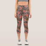 Leggings Capri Chat sauvage Leopard Cheetah Imprimer le motif flo<br><div class="desc">Des leggings capris ultra-branchés,  haut de gamme,  confortables et à la taille élevée,  ornés d'un imprimé de chat sauvage et agrémenté de belles fleurs roses. Ajouter du texte personnalisé,  du monogramme,  etc. pour personnaliser. Parfait pour faire du sport,  sortir ou sortir la nuit.</div>
