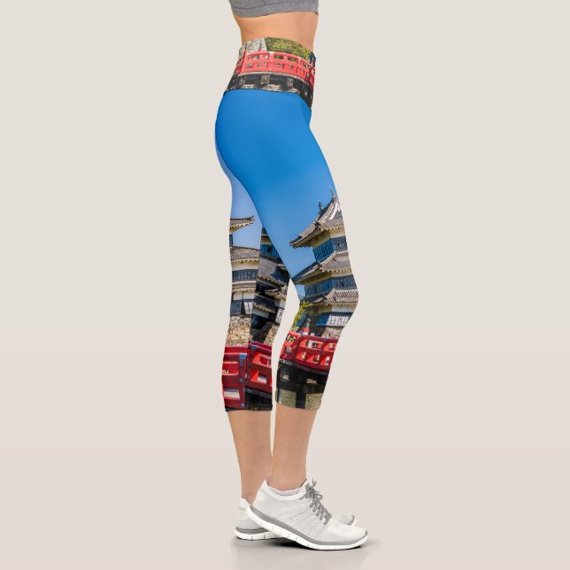 Leggings Capri Château de Matsumoto et pont (Droite)