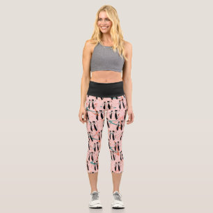 Leggings Capri Chats Cool modernes de l'ère rétro atomique du m