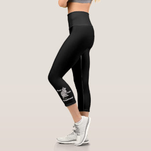 Leggings Capri Chats de musique Bonheur - Citation d'amoureux de
