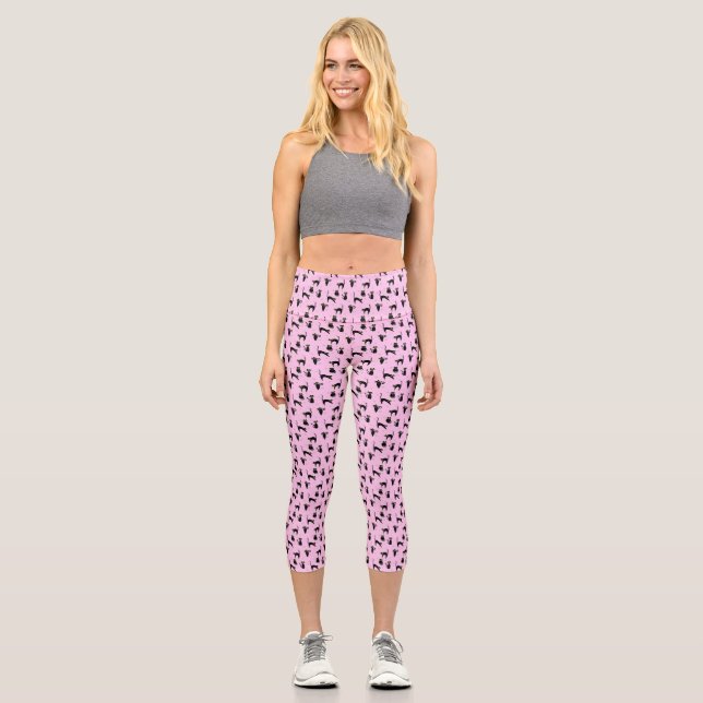 Leggings Capri Chats noirs mood (Recto)