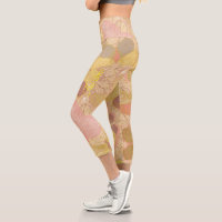 Chic Gold Leaf and Butterfly Pink Background