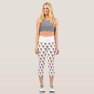 Leggings Capri Chien Sorcière Citrouille
