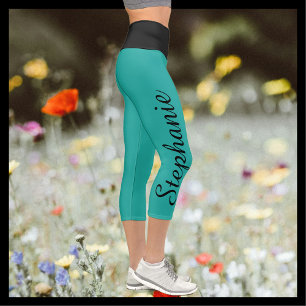 Leggings Capri CHOISISSEZ VOTRE COULEUR Personnalisé yoga capri l