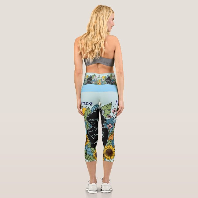 Leggings Capri Choosing Me, Embracing Me, Letting My Energy Bloom (Verso)