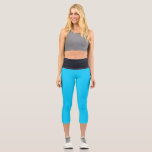 Leggings Capri Ciel bleu clair Noir Haut taille Yoga Capris<br><div class="desc">Soyez élégant avec Bright Blue Sky Black High Waisted Yoga Capris!</div>
