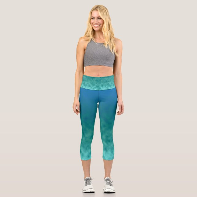 Leggings Capri Ciel Usé par la Marée (Recto)