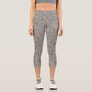 Leggings Capri Cimetière Bleu Taupe Composé Bleu