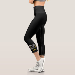 Leggings Capri Citation de gymnastique féminine qui fait que la m