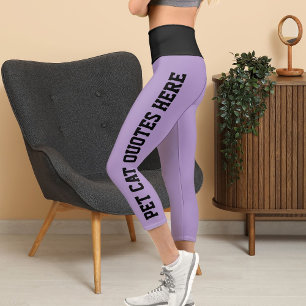 Leggings Capri Citations Personnalisées De Chat Pour Animaux De C