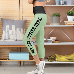 Leggings Capri Citations Personnalisées De Chat Pour Animaux De C