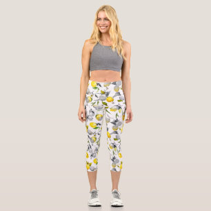 Leggings Capri citrons aquarelle 14