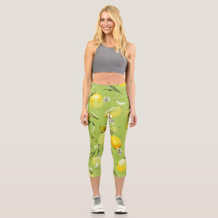 Leggings Capri citrons aquarelle 23