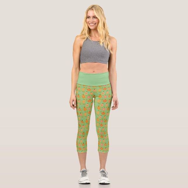 Leggings Capri Citrouille Patch Capris (Recto)