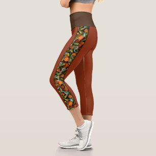 Leggings Capri Citrouille, récolte d'automne de Squash