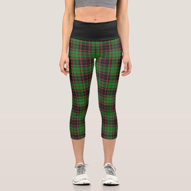 Leggings Capri Clan classique Buchan Tartan Plaid (Recto)