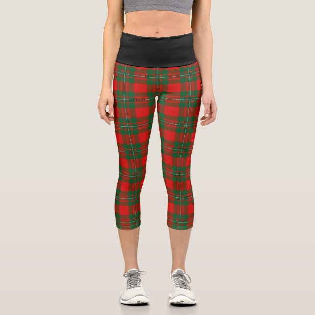 Leggings Capri Clan Classique Callender Tartan Plaid (Recto)