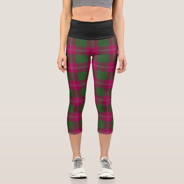 Leggings Capri Clan Classique Crawford Tartan Plaid (Recto)