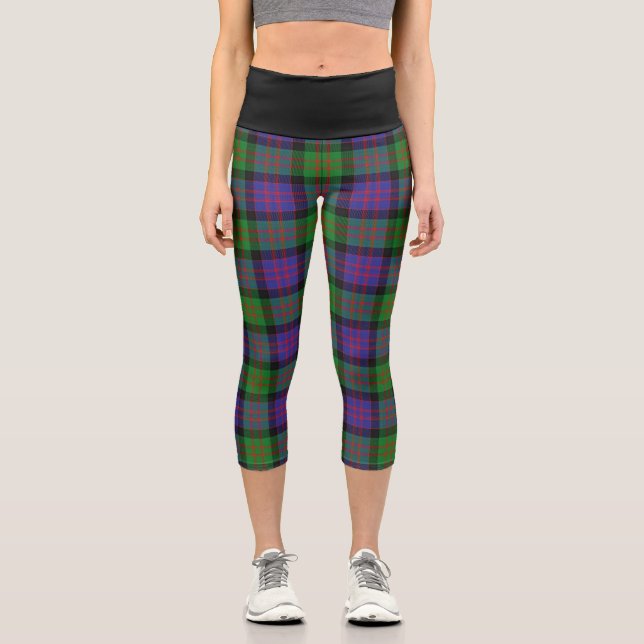 Leggings Capri Clan classique Donald MacDonald Tartan Plaid (Recto)