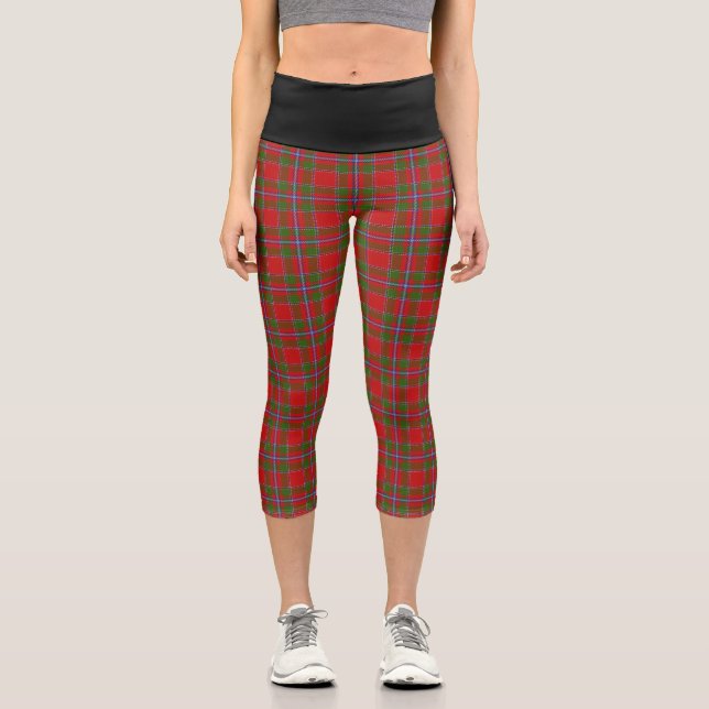 Leggings Capri Clan Classique Drummond Tartan Plaid (Recto)