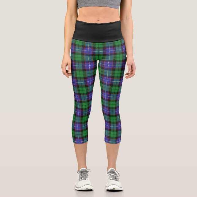 Leggings Capri Clan classique Galbraith Tartan Plaid (Recto)