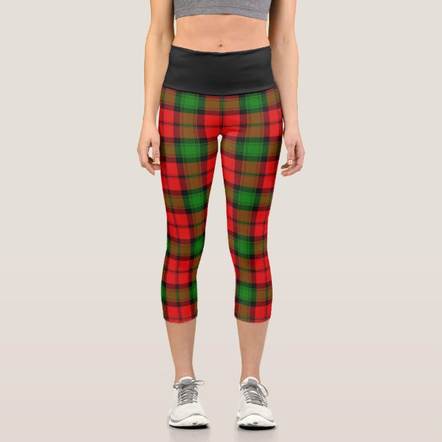 Leggings Capri Clan classique Kerr Tartan Plaid (Recto)