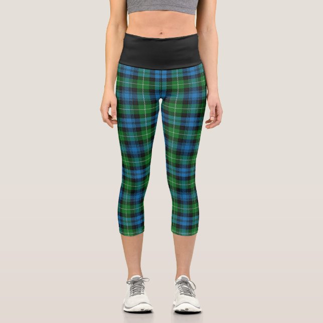 Leggings Capri Clan classique Lamont Tartan Plaid (Recto)
