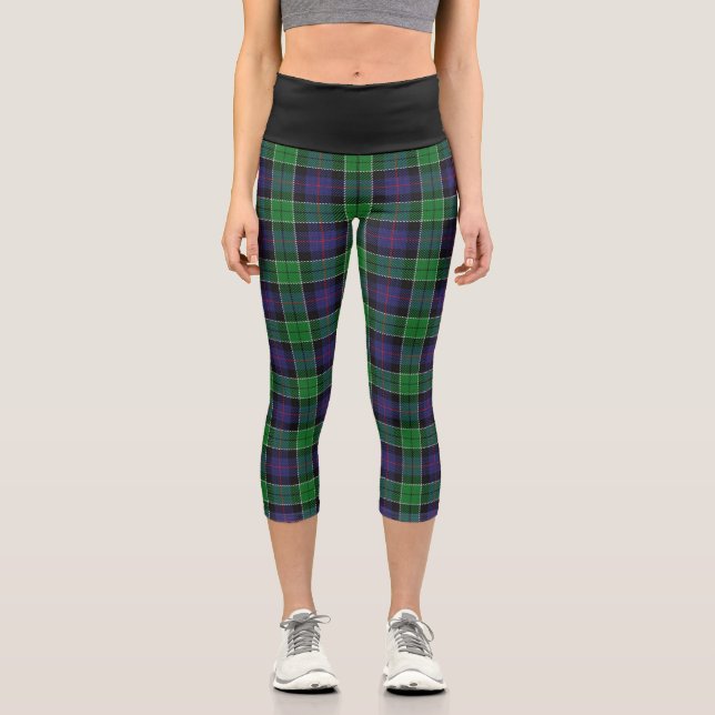 Leggings Capri Clan Classique Leslie Chasse Tartan Plaid (Recto)