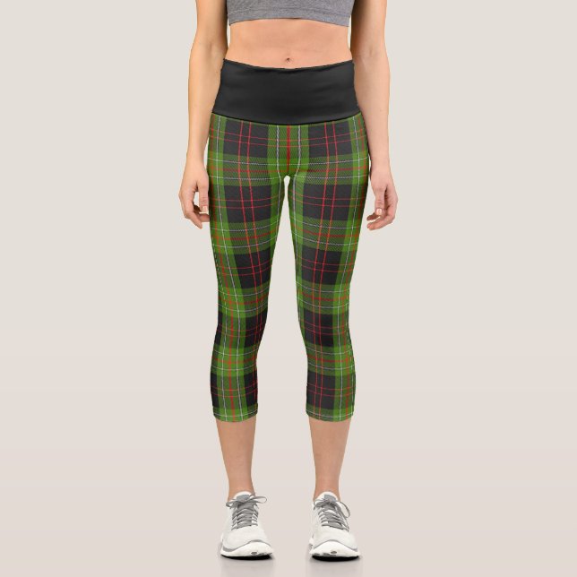 Leggings Capri Clan classique MacDiarmid Tartan Plaid (Recto)