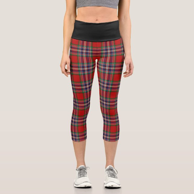 Leggings Capri Clan classique MacFarlane Tartan Plaid (Recto)