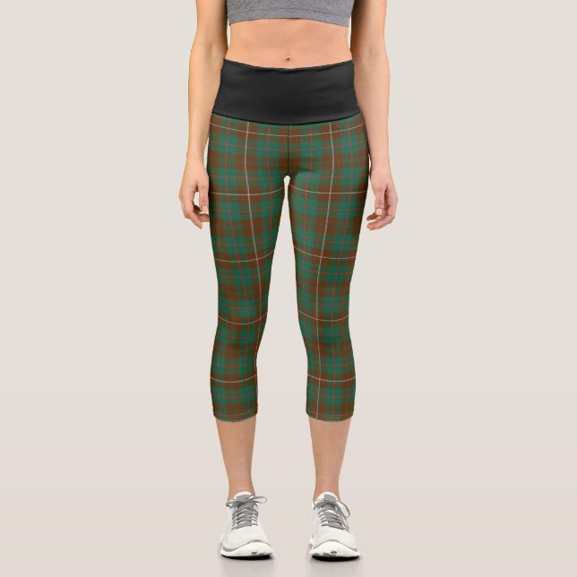 Leggings Capri Clan classique MacKinnon Chasse Tartan Plaid (Recto)