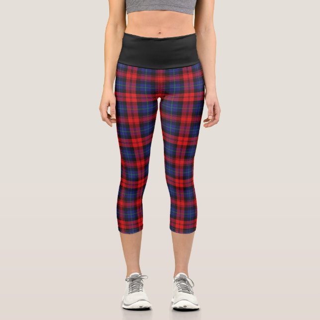 Leggings Capri Clan classique MacLachlan Tartan Plaid (Recto)