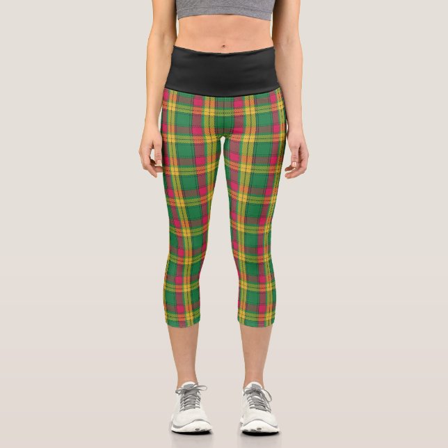 Leggings Capri Clan classique MacMillan Tartan Plaid (Recto)
