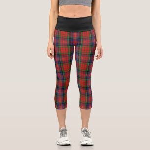 Leggings Capri Clan classique MacPherson Red Tartan Plaid