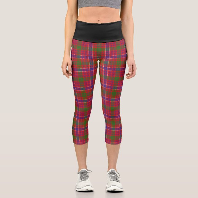 Leggings Capri Clan classique MacRae Red Tartan Plaid (Recto)
