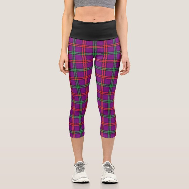 Leggings Capri Clan Classique Montgomery Tartan Plaid (Recto)