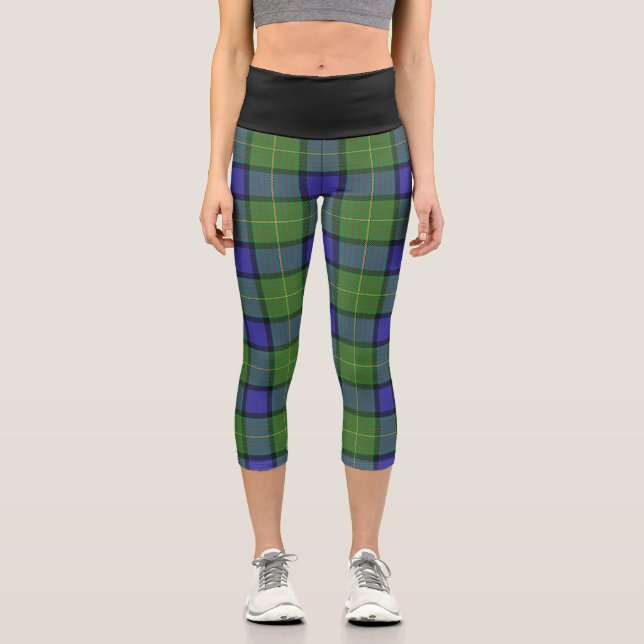 Leggings Capri Clan Classique Muir Tartan Plaid (Recto)